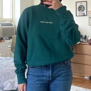 Aime Leon Dore Uniform Crewneck Sweatshirt in Barnacle Green